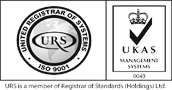UNITED REGISTRAR OF SYSTEMS - ISO 9001 - UKAS MANAGEMENT SYSTEMS - 0043